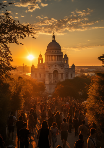 Loveparade 2025 festival crowd enjoying the sunshine