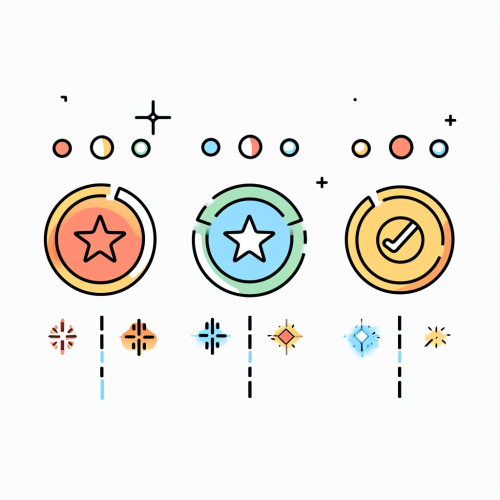 Loyalty Points Reward System Icons