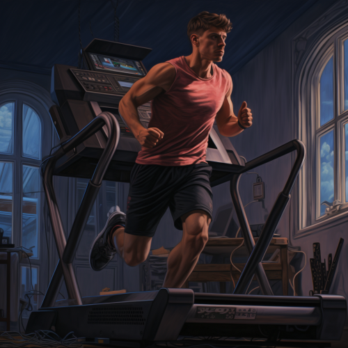 Luka Donkic on treadmill