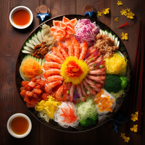 Lunar New Year Family Reunion Eating