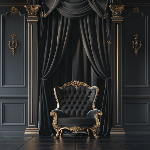 elegant black backdrop luxury style