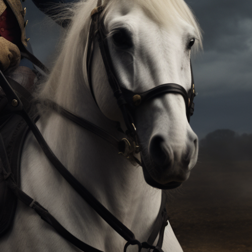 Emmanuel Macron riding horse in uniform