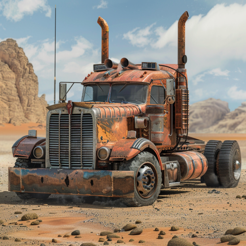 MadMax Semi Truck in Desert