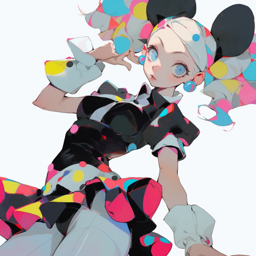 Madonna dancing the polka gracefully