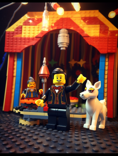 Magical kids' act in Lego movie style