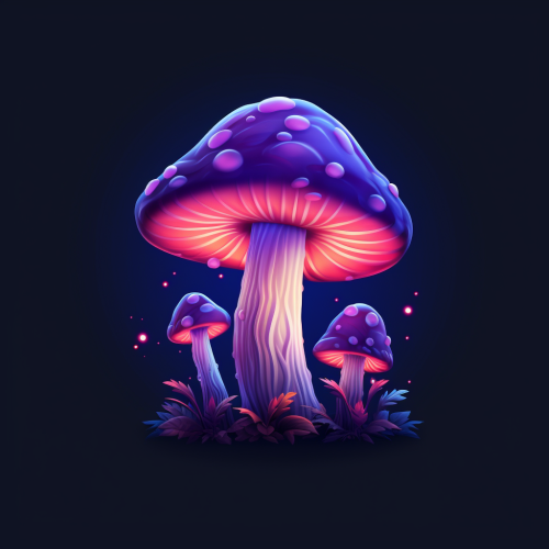 Whimsical Magic Mushroom Icon