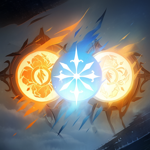 Magic the Gathering White Mana Sun Crest Kanji