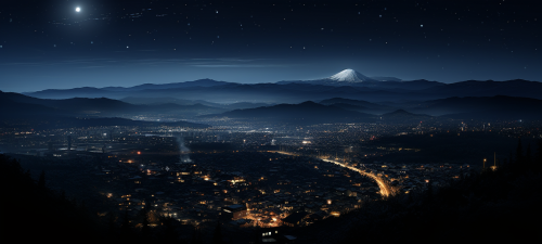 A breathtaking skyline at twilight  ? A breathtaking skyline at twilight  ?