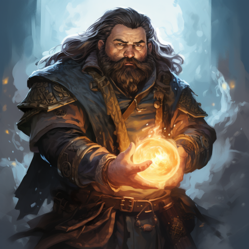 Image of a Male Dwarf Sorcerer Image of a Male Dwarf Sorcerer