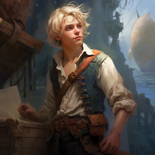 Male pirate with blonde hair