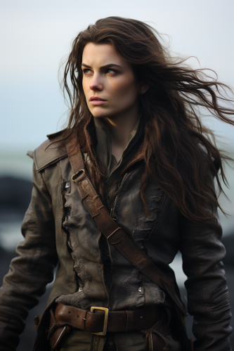 Aisling Bea as a male travelling ranger with straight hair