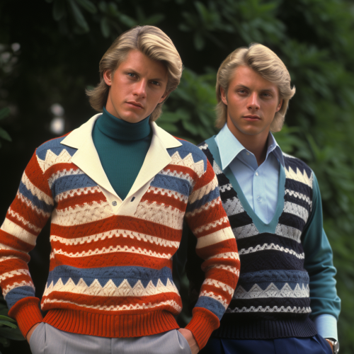 Stylish male outfit - sweater and blazer