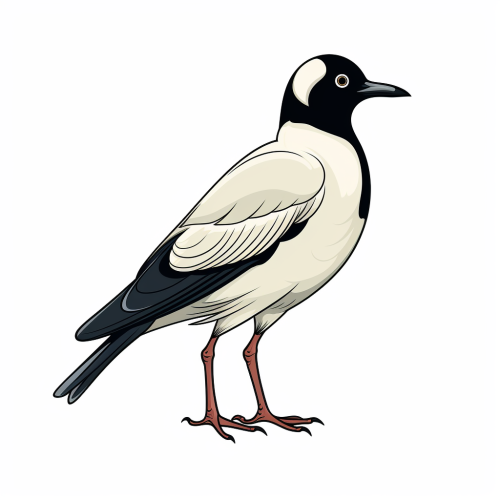 Maleo bird on solid white background