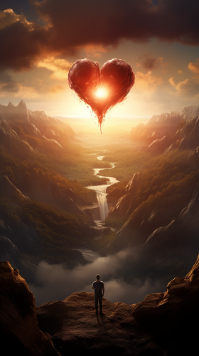 Man having heart attack on mountainside cliff Man having heart attack on mountainside cliff