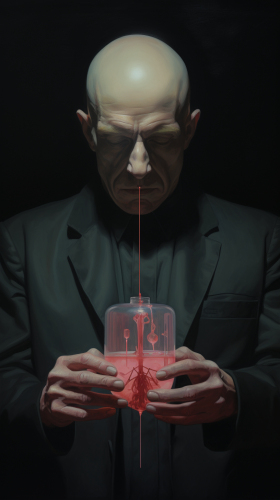 Man injecting himself with a syringe