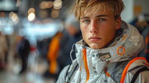 Stylish Man Modeling Fashion Clothes