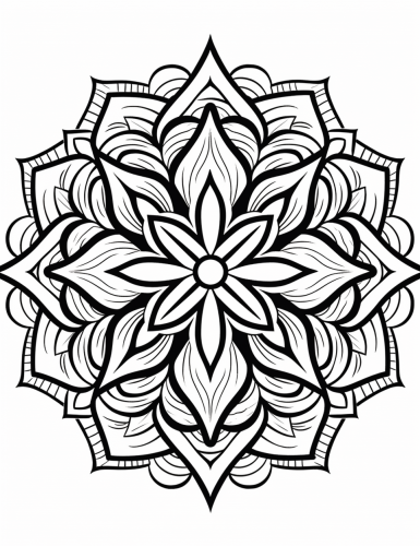 Aphrodite Mandala Coloring Art