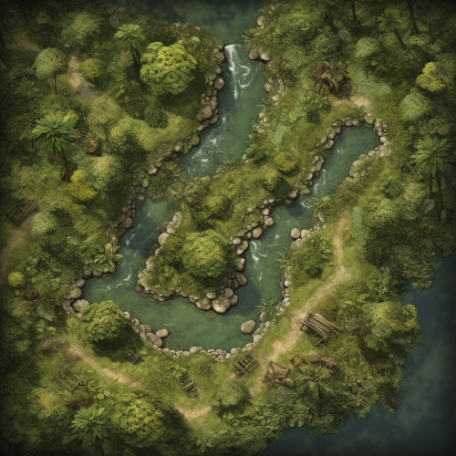 Aerial view of the Mangrovian Jungle