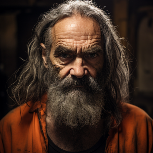 Image of a scary Charles Manson look-alike Image of a scary Charles Manson look-alike