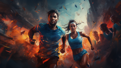 Marathon Runners Collaboration Tech Industry