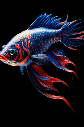 Agile fish with Spider-Man pattern