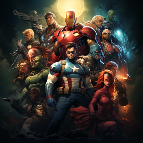 Marvel characters forming Joki Joya