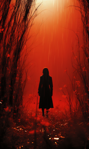 Bold Colors in Infrared Photography of Mary Magdalene