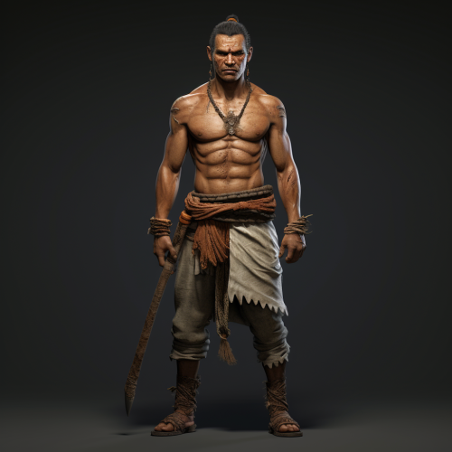 Man wearing a mask standing confidently