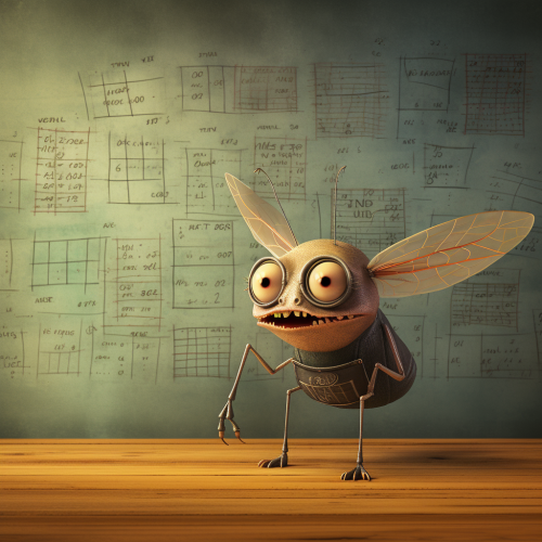 Math teaching fly guiding students