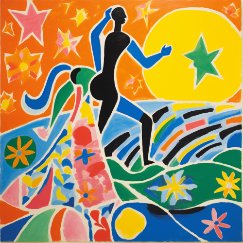 Fairy tale figure on hill