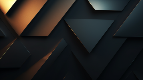 Beautiful matte black paper background with golden light