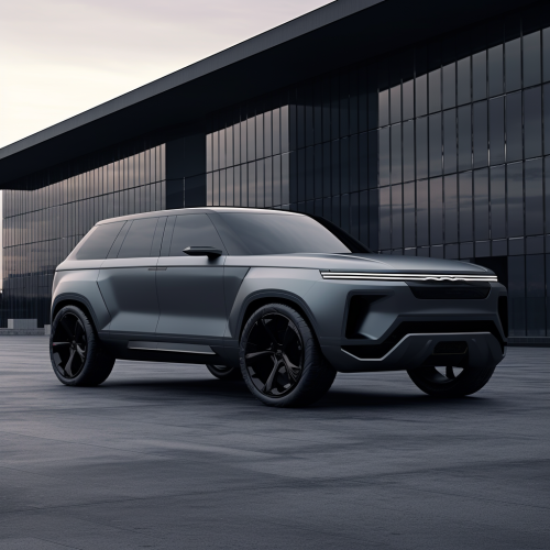 Matte Gray Luxury SUV Concept