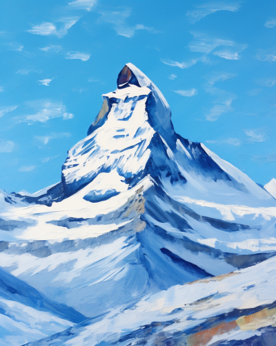 Matterhorn Mountain Milton Avery Style