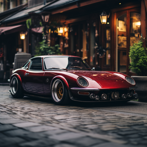 Stylish Mazda car in blue color