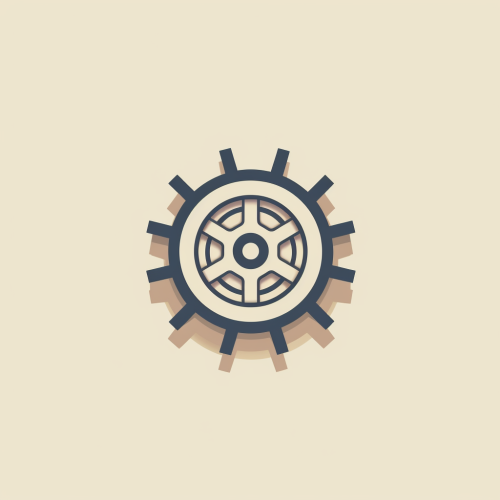 Minimal Mechanical Newspaper Logo
