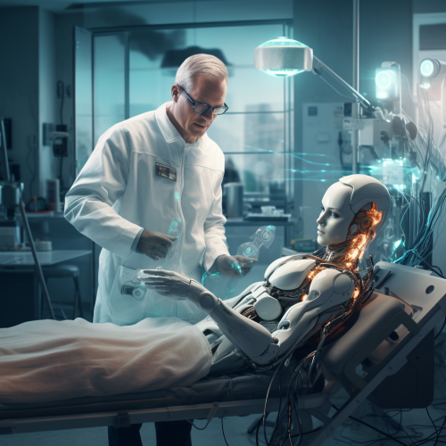 Innovative medical robot performing treatments