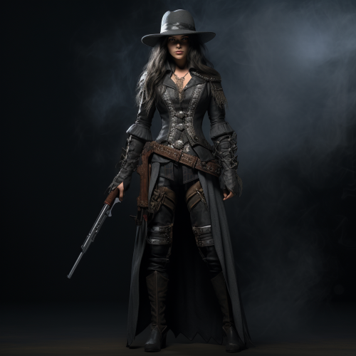 Brave Medieval Witch Hunter in Action