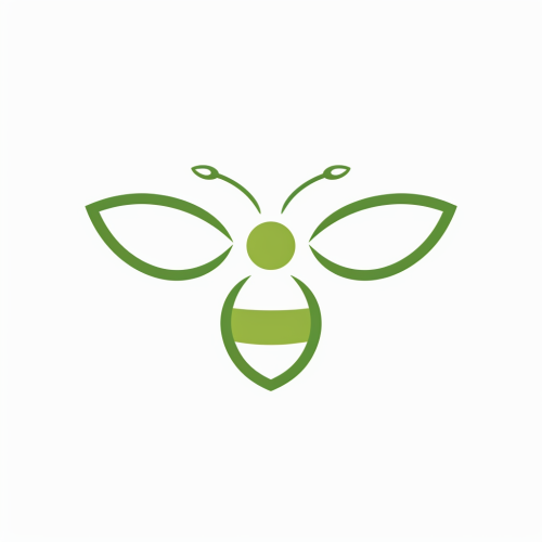 Simple Green Bee Icon