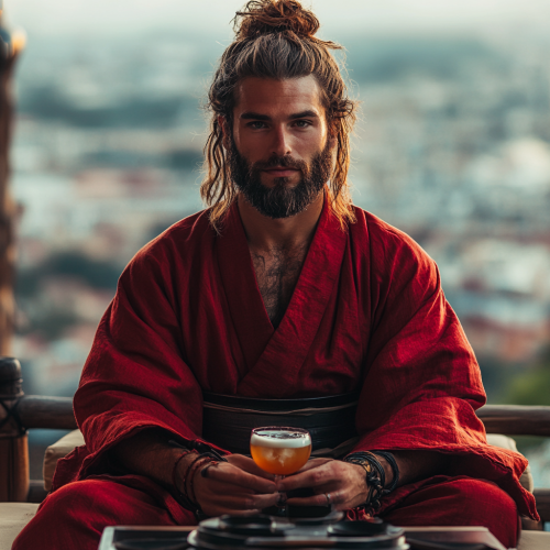 Samurai Red Kimono Cocktail Samurai Red Kimono Cocktail