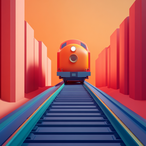 bold pickle locomotive moving animation