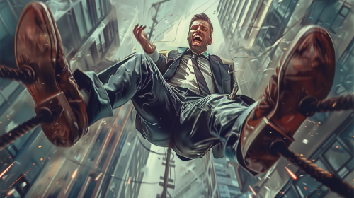 real estate agent trapped in bear trap in city