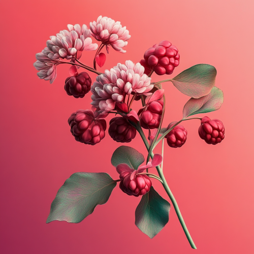 Red Clover Schizandra Berries Cluster