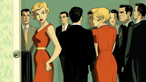 Secret Admiration Scene People Room