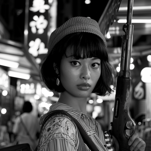 wealthy Japanese gang member in designer clothes