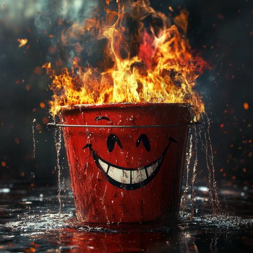 Cute Smiley Face Bucket Hero