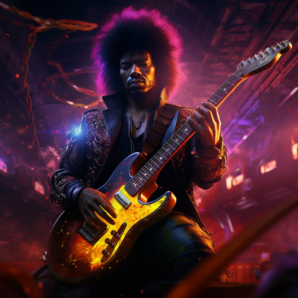 4.  Jimi Hendrix in Cyberpunk 2077