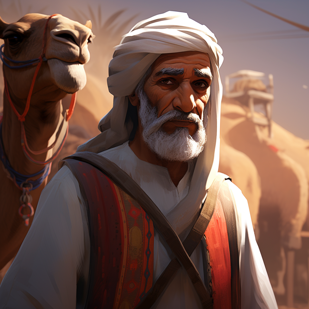 4. Artistic Arab character design showcasing cultural diversity.