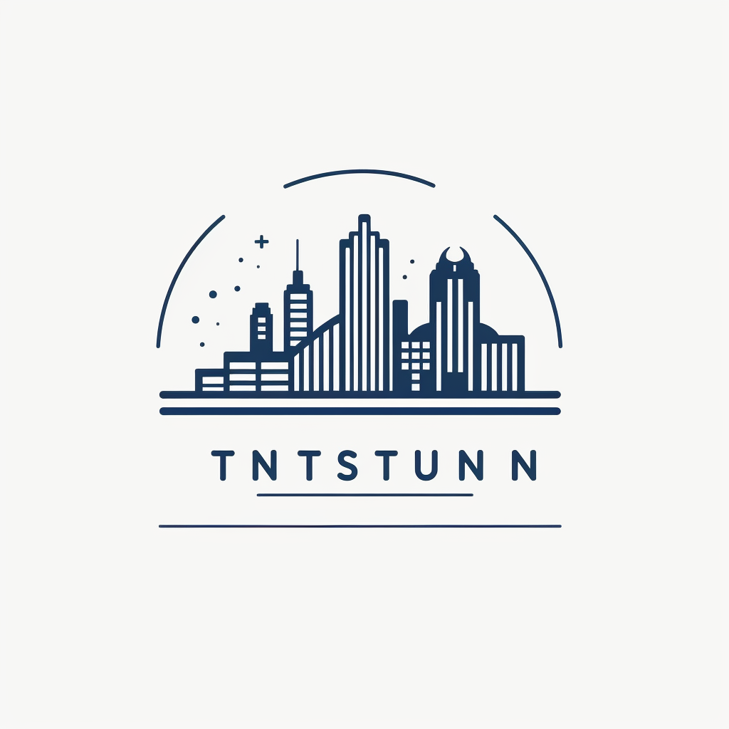 4. Minimalist logo of Austin, Texas on white background