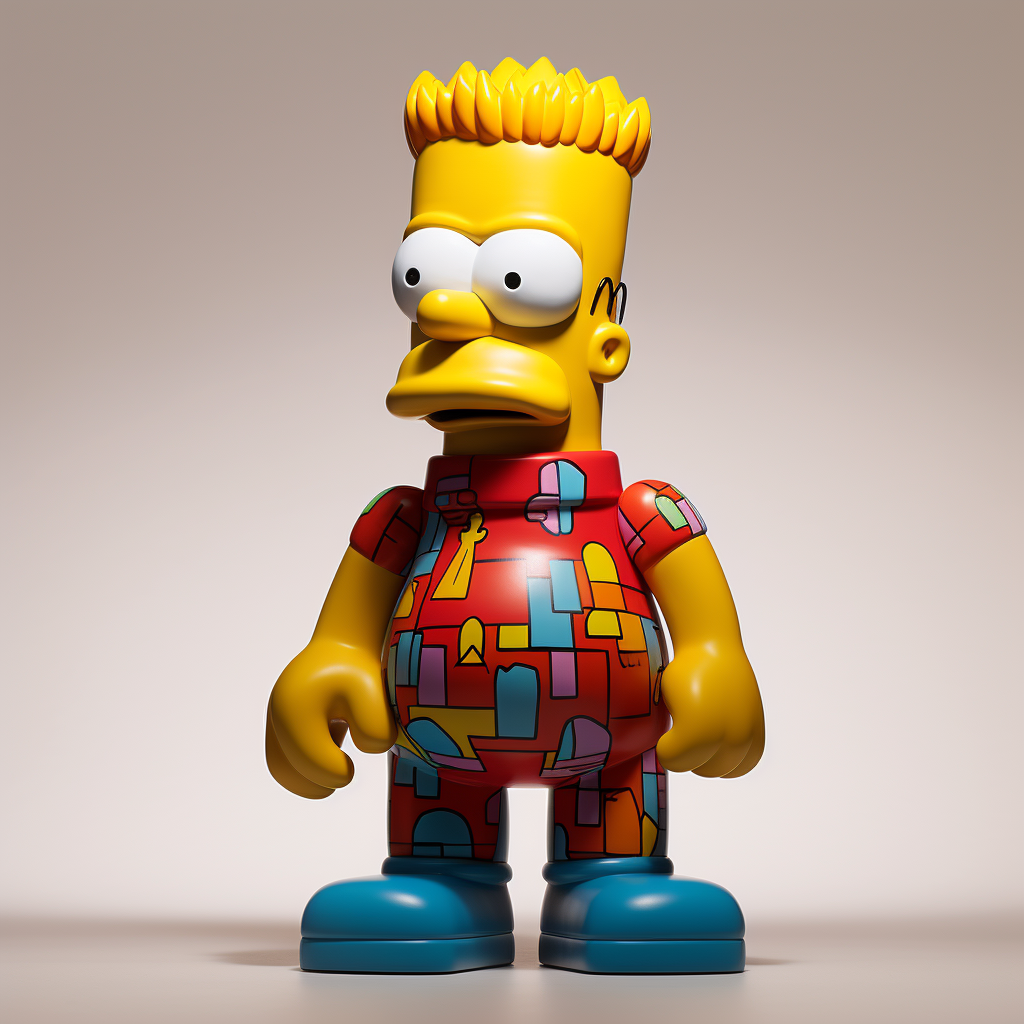 4. Bart Simpson in Vibrant Toy Plastic