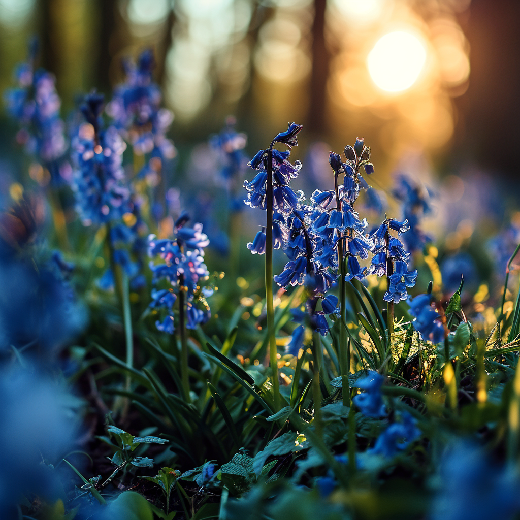 4. Beautiful bluebell morning in high detail